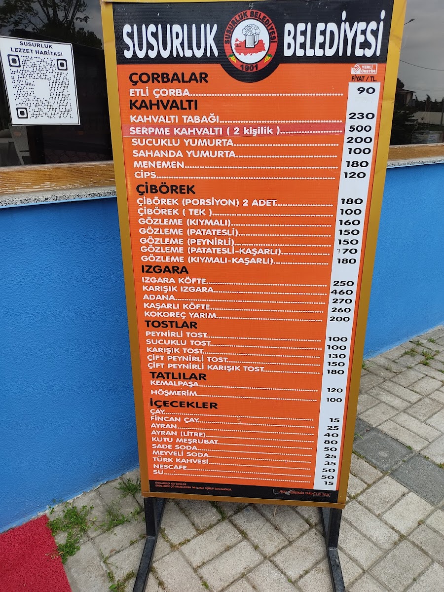 Menu Susurluk Belediyesi Ayran Evi-4