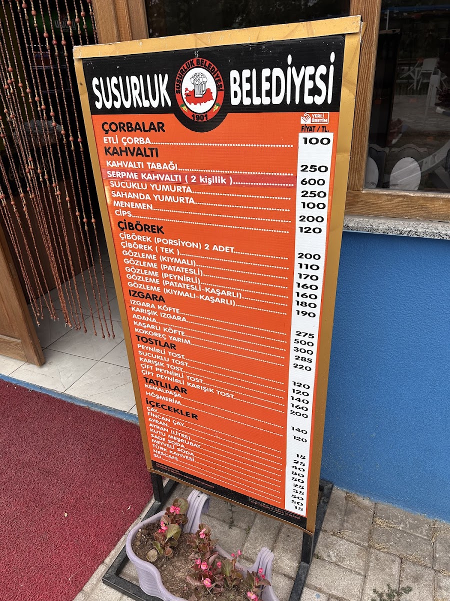 Menu Susurluk Belediyesi Ayran Evi-6